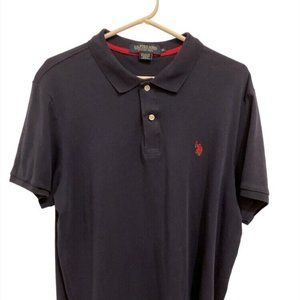 U.S. Polo Assn Men's  Polo Shirt Luxury Feel XL Blue Red Short Sleeves 1…